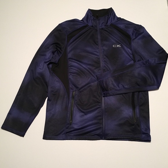 Calvin Klein Activewear Jacket Blue Black - Picture 1 of 7